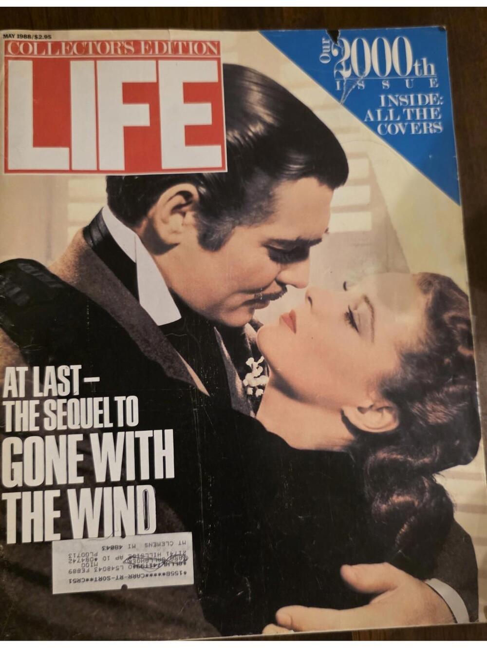 Life Magazine May 1988 2000th Issue Collectors Edition Gone With The Wind Cover